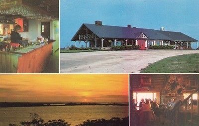 F9276 Me Bailey Island Log Cabin Restaurant Postcard Mary L