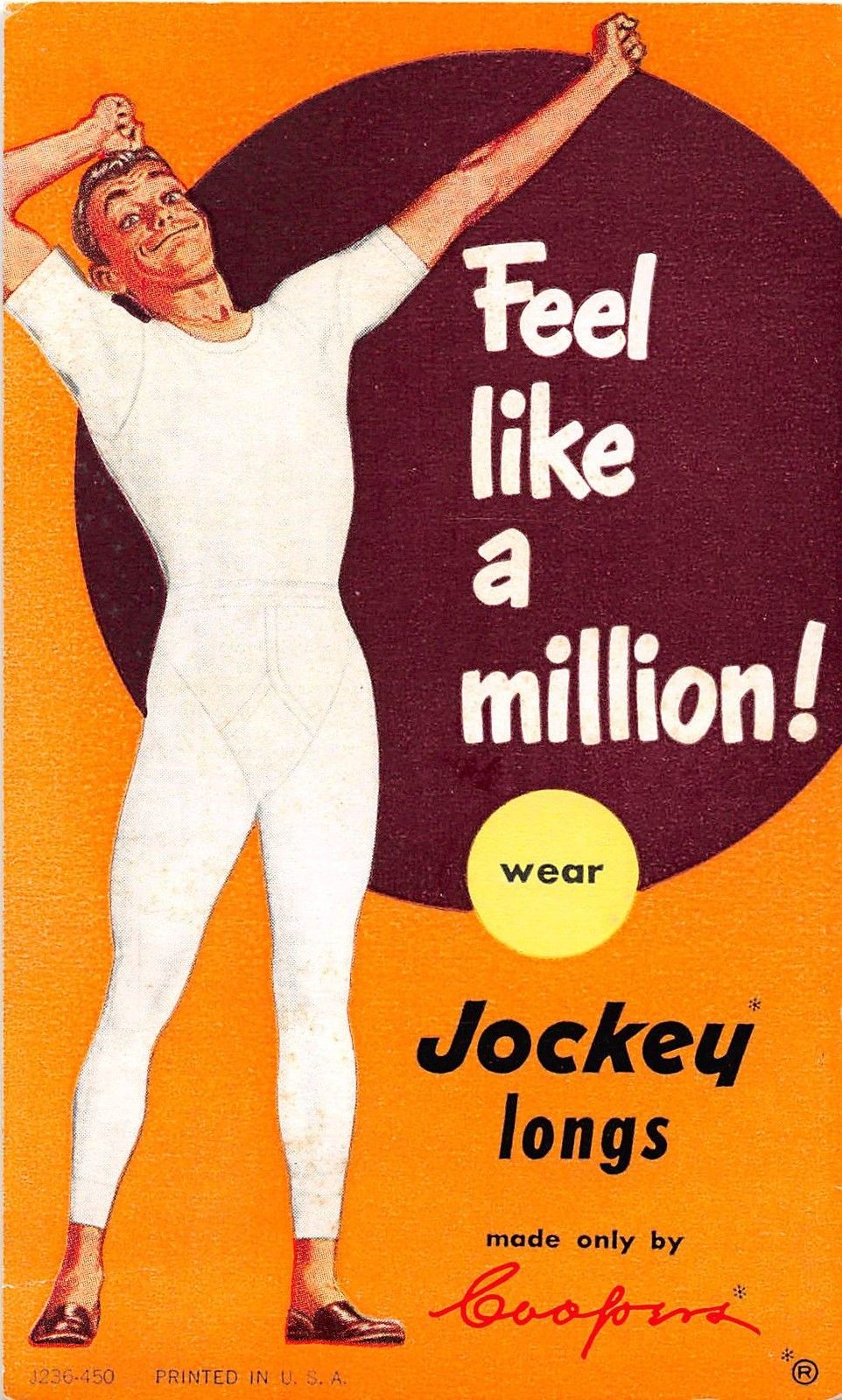 1947 Ad Jockey Underwear Sports Hosiery Horse Cowboy - ORIGINAL