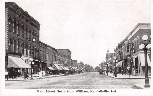 Kendallville Indiana Main Street North From William Antique Postcard ...