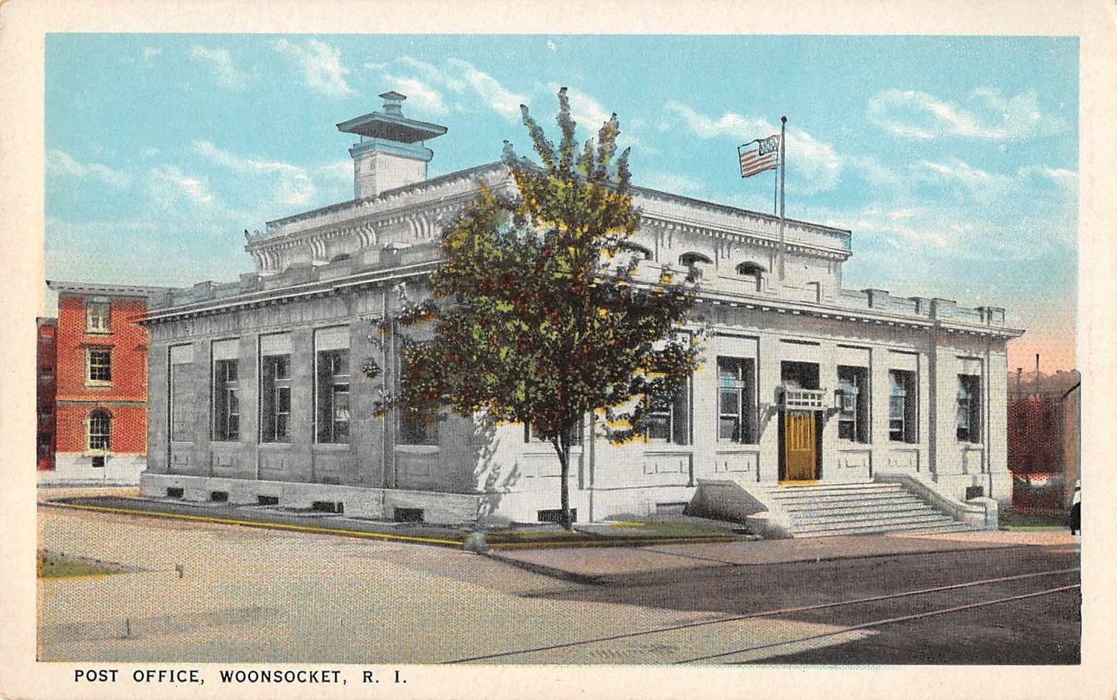 Woonsocket Rhode Island Post Office Antique Postcard (J36652) - Mary L ...