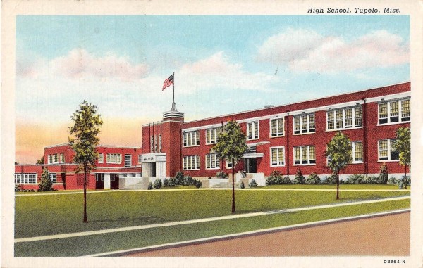 Tupelo Mississippi High School Antique Postcard (J14270) - Mary L ...