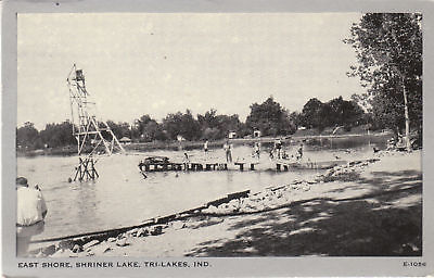 G2675 IN, Tri-Lakes Shriner Lake East Shore Postcard - Mary L. Martin ...