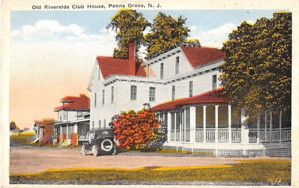 Penns Grove New Jersey Old Riverside Club House Exterior Antique ...