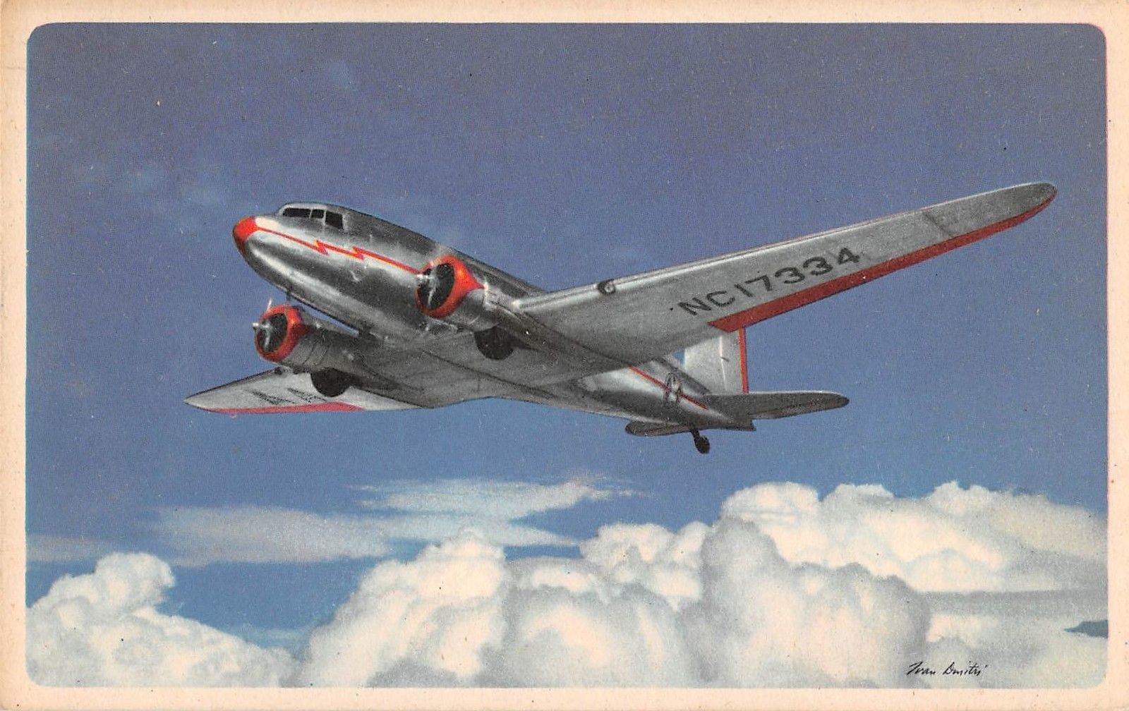 American Airlines Flagship in Flight Vintage Postcard (J9585) - Mary L ...
