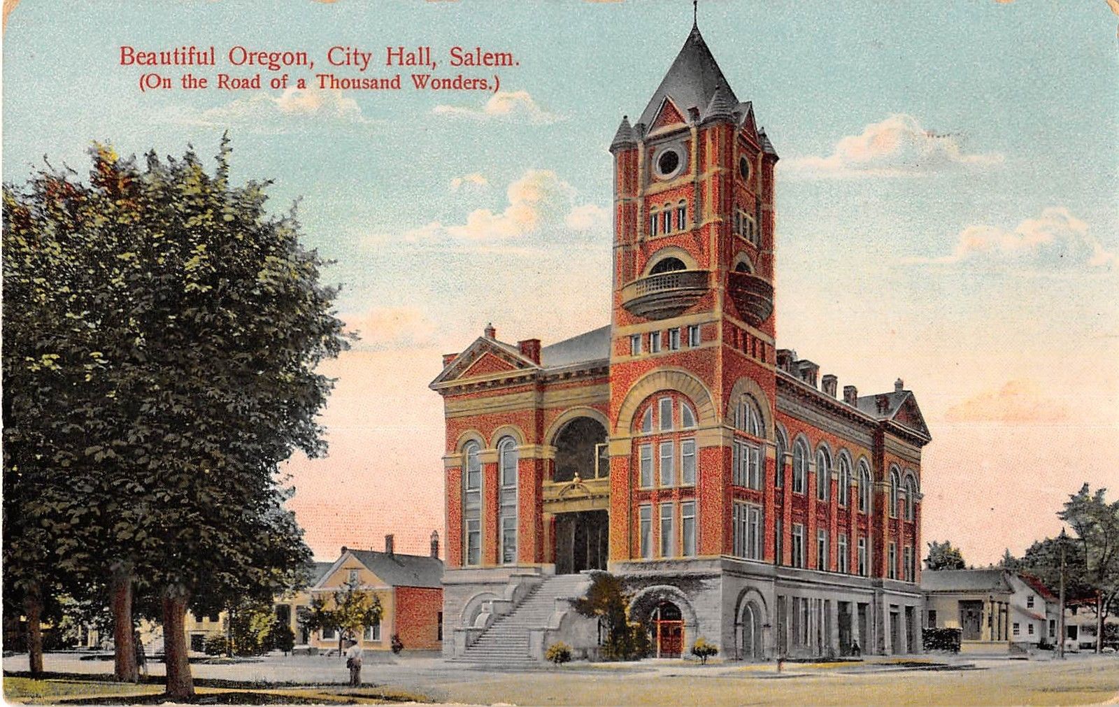 Salem Oregon City Hall General Exterior View Antique Postcard V16300 Mary L. Martin Ltd. Postcards