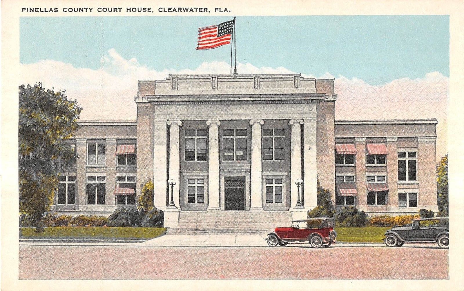 Clearwater Florida Pinellas County Court House General View Antique PC