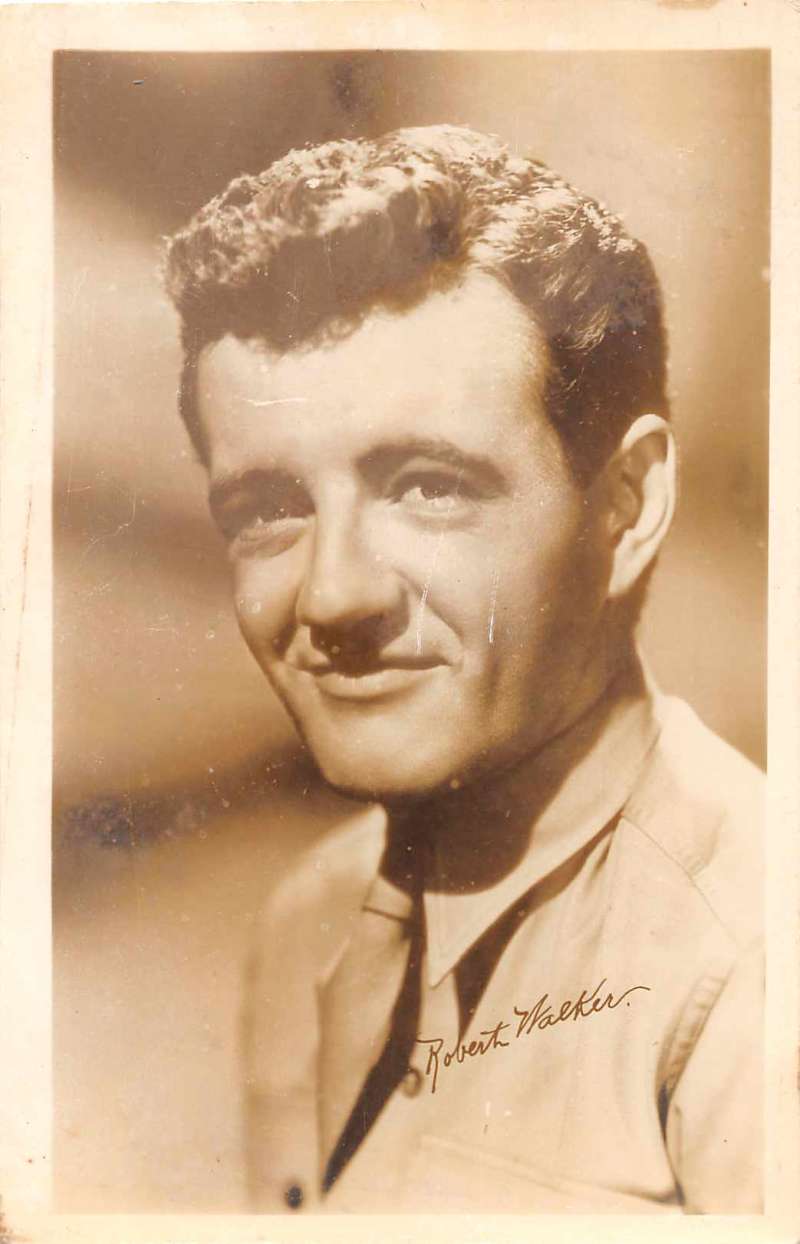 Robert Walker Actor Hollywood Real Photo Antique Postcard J54524 Mary