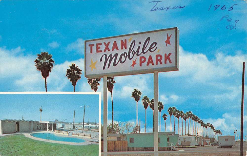 McAllen Texas Mobile Park And Sales Multiview Vintage Postcard K39909