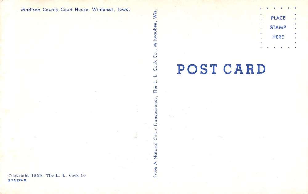 Winterset Iowa Madison Court House Street View Vintage Postcard K42328 ...