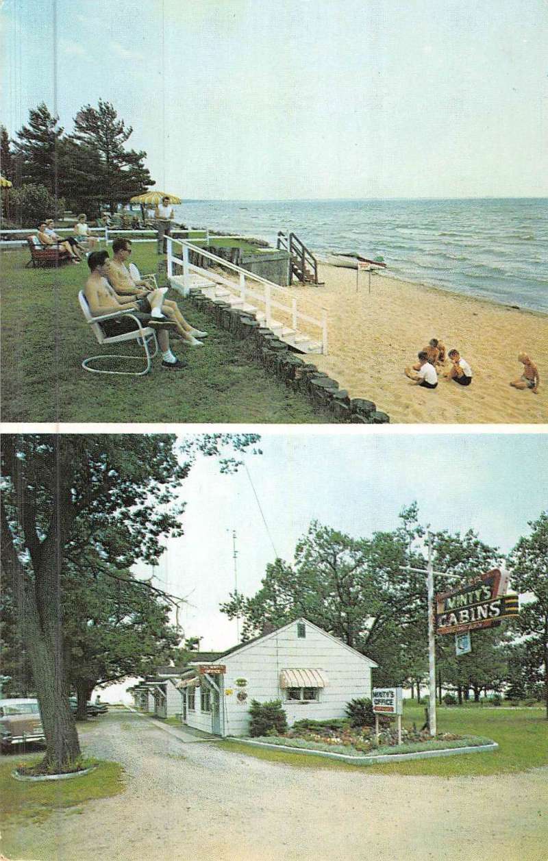 East Tawas Michigan Mintys Multiview Vintage Postcard K49983