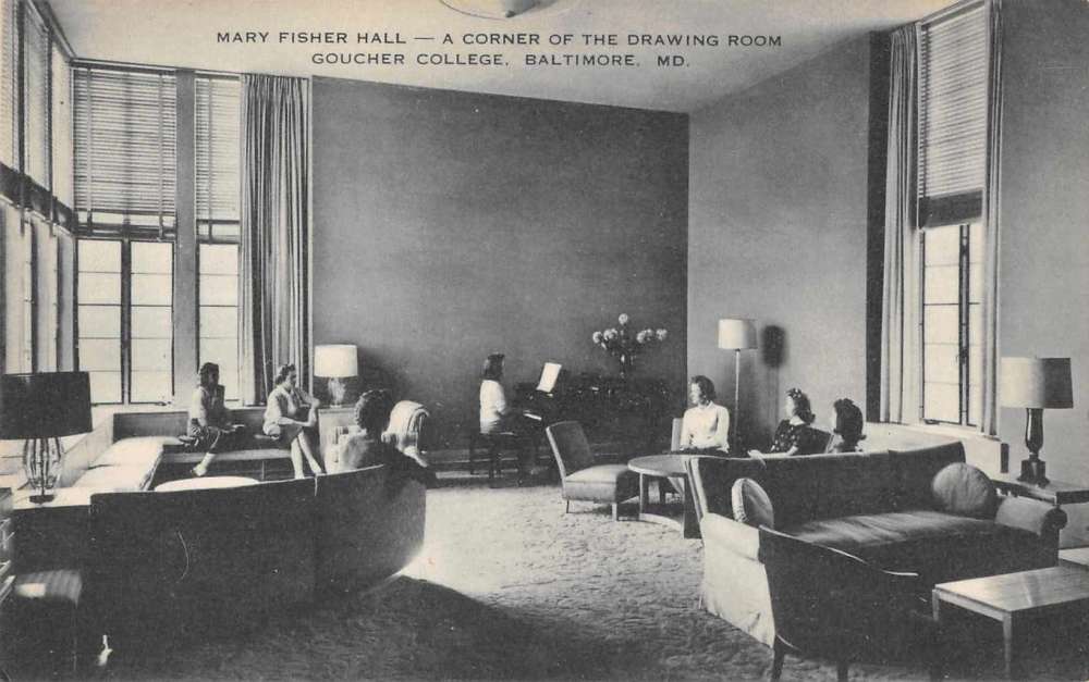 Baltimore Maryland Goucher College Mary Fisher Hall Drawing Room PC
