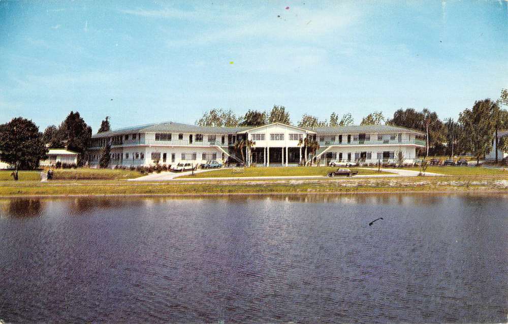 Lakeland Florida United Presbyterian Home Waterfront Vintage Postcard