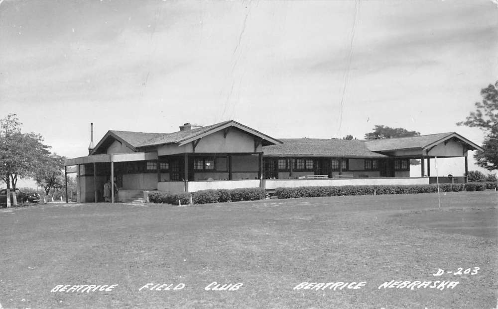 Beatrice Nebraska Field Club Real Photo Antique Postcard K59653