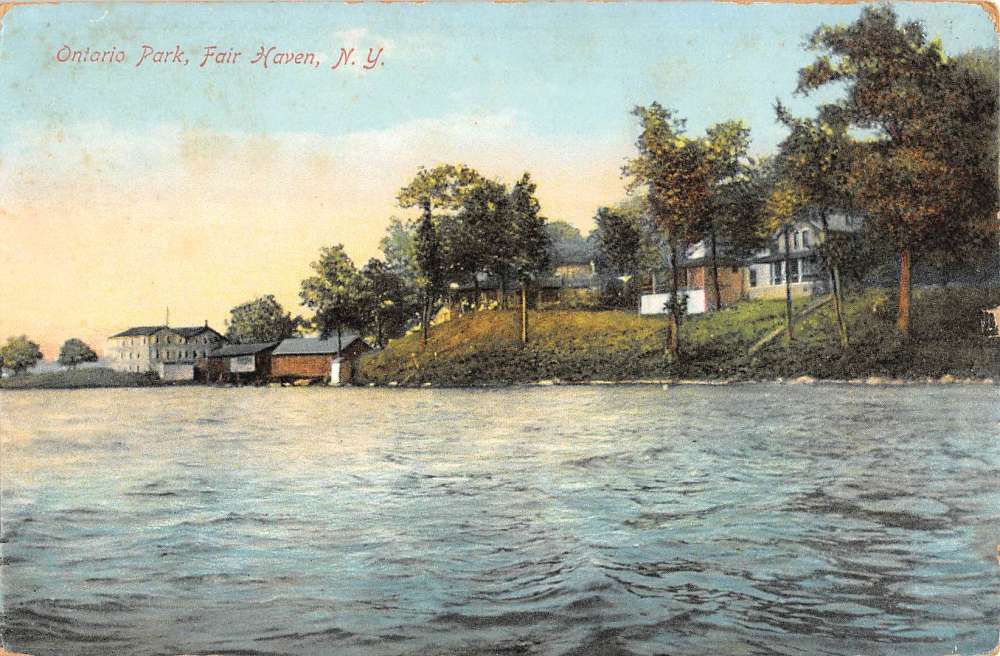 Fair Haven New York Ontario Park Waterfront Antique Postcard K66561 ...