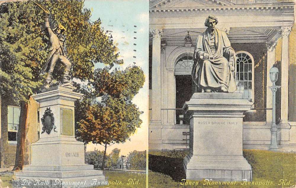 Annapolis Maryland Monument Multiview Antique Postcard K68229 Mary L