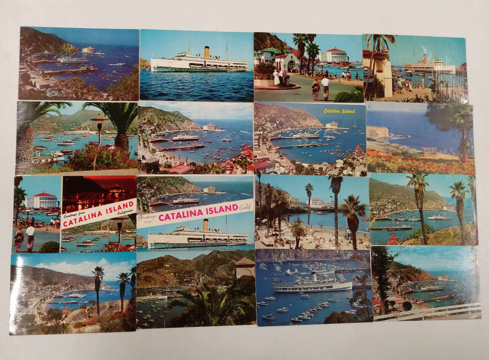 Group Of 37 Catalina California Beach Scenic Views Vintage Postcards 