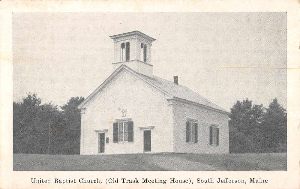 South Jefferson Maine United Baptist Church Street View Antique ...