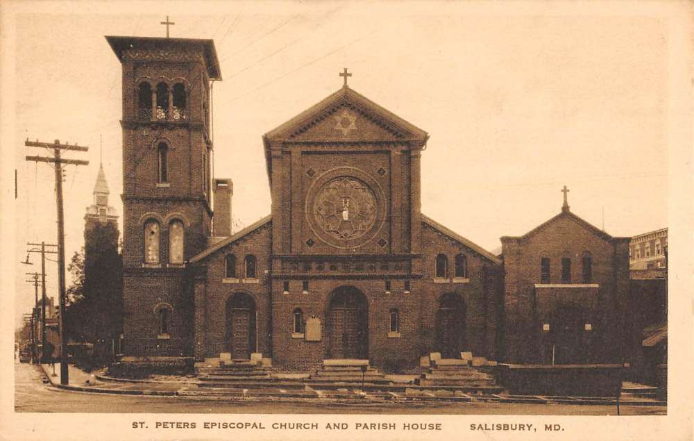 Salisbury Maryland St Peters Episcopal Church Antique ...