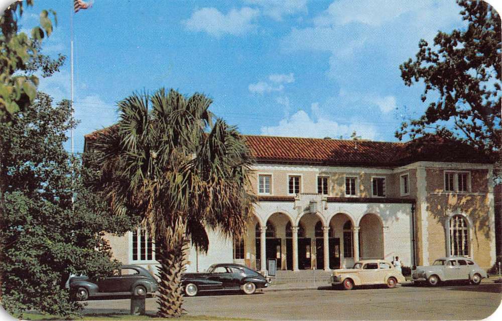 Lake City Florida Post Office Street View Vintage Postcard K96039 ...