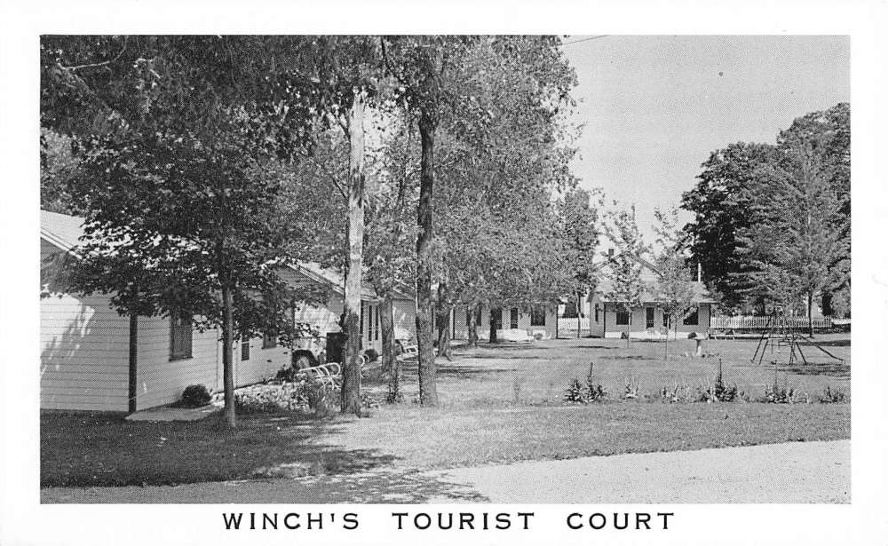 Middleport New York Winchs Tourist Court Street View Vintage Postcard ...