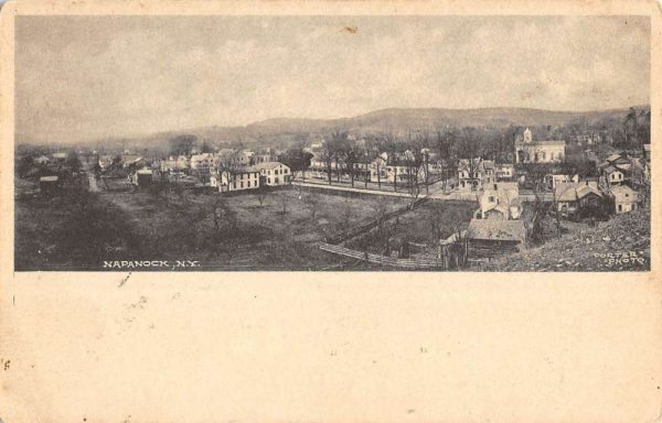 Napanock New York Birdseye View Of City Antique Postcard K97883