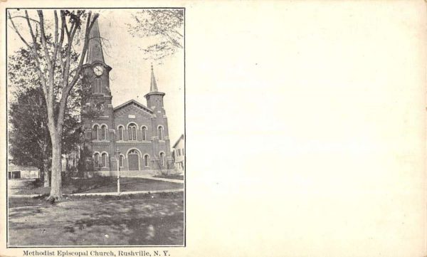 Rushville New York Methodist Episcopal Church Antique Postcard K97904