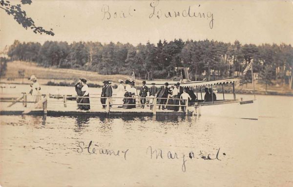 Boat Landing Steamer Maryland Real Photo Antique Postcard J77984