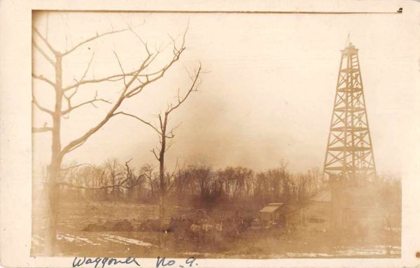 Oil Well Scenic View Real Photo Antique Postcard J77994