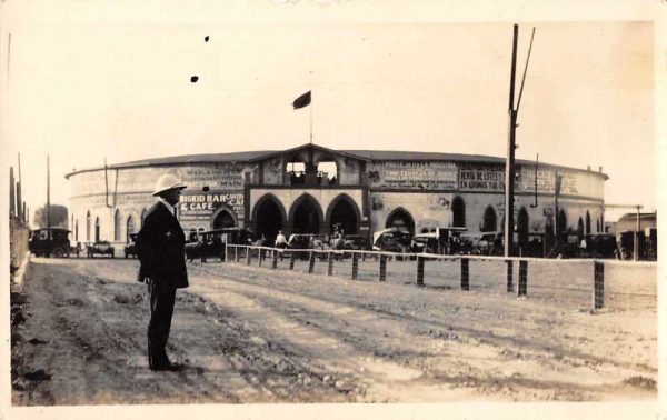 Mexico? Stadium Bull Fighting Bullring Real Photo Antique Postcard J78030