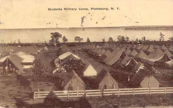 Plattsburg New York Students Military Camp Antique Postcard K98308