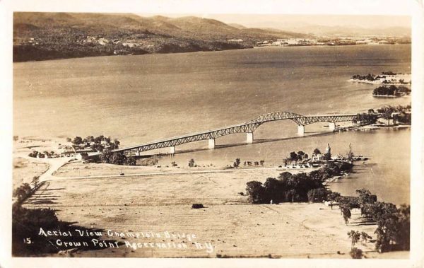 Point Reservation New York Champlain Bridge Real Photo Antique Postcard K98489