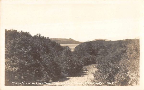 Brandon Vermont Lake Dunmore Real Photo Antique Postcard K98993