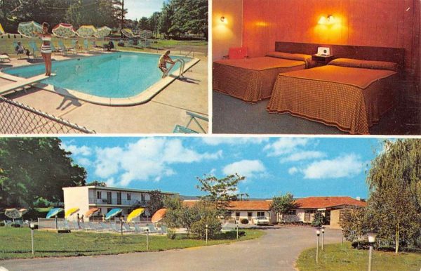 Monroe New York James Deluxe Motel Multiview Vintage Postcard K99181