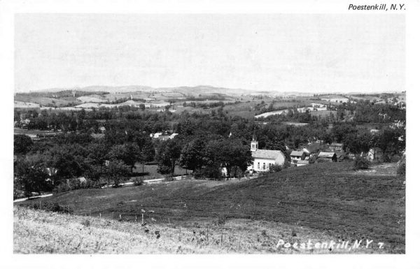 Poestenkill New York Birdseye View Of City Vintage Postcard K99184