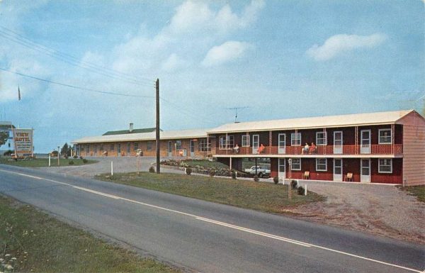 Malone New York View Motel Street View Vintage Postcard K99189