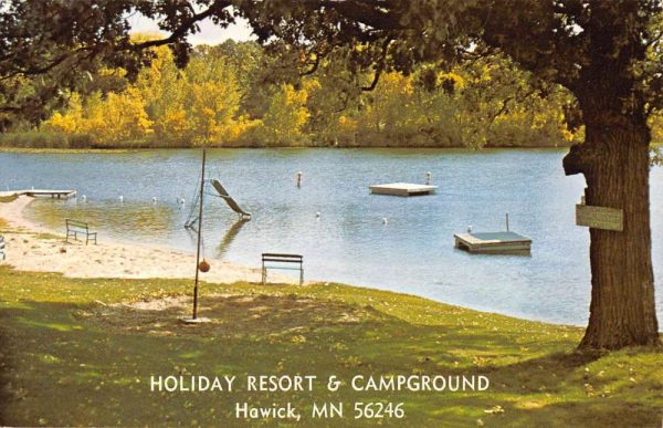 Hawick Minnesota Holiday Resort Waterfront Vintage Postcard K99562