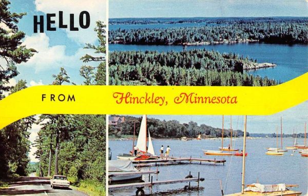 Hinckley Minnesota Scenic Multiview Greeting Vintage Postcard K99564