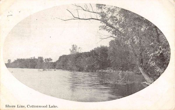 Cottonwood Minnesota Shore Line Waterfront Antique Postcard K99580