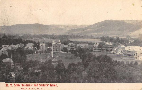 Bath New York State Soldiers Sailors Home Antique Postcard K99684