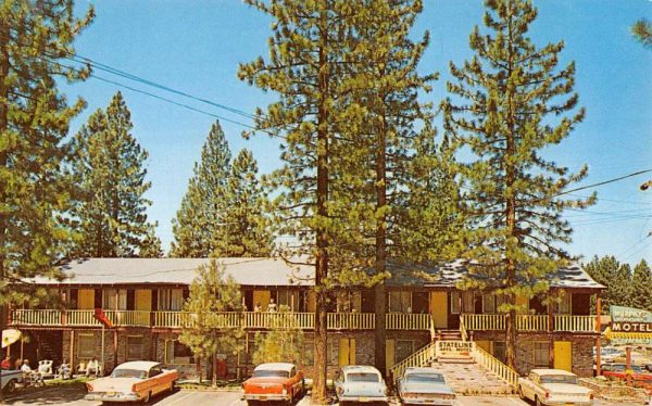 Stateline California Murphys Motel Street View Vintage Postcard K99766