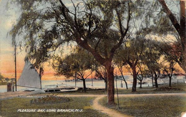 Long Branch New Jersey Pleasure Bay Scenic View Antique Postcard K99930