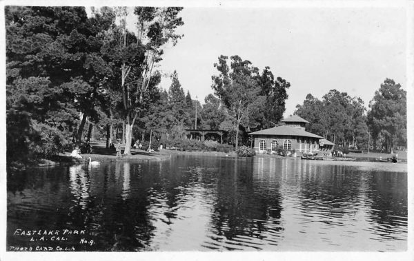 Ridley Park California East Lake Waterfront Real Photo Antique Postcard K99970