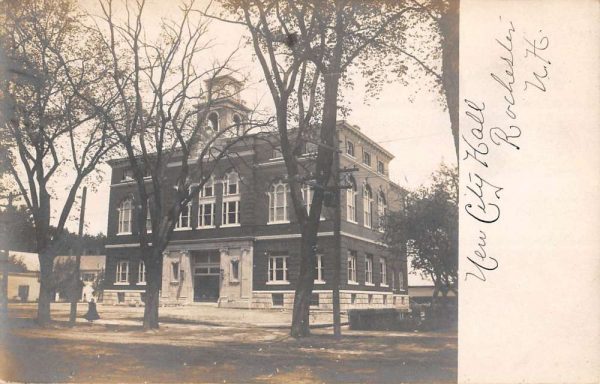 Rochester New Hampshire New City Hall Real Photo Antique Postcard K100286