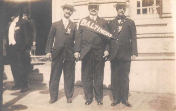 Baltimore Maryland Delegates in San Francisco Real Photo Antique Postcard J78053