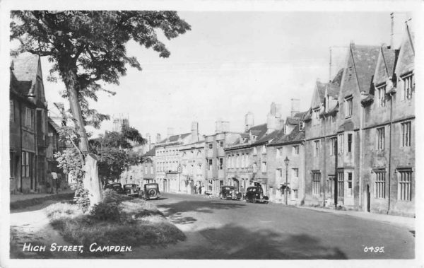 Campden England High Street Real Photo Antique Postcard J78087