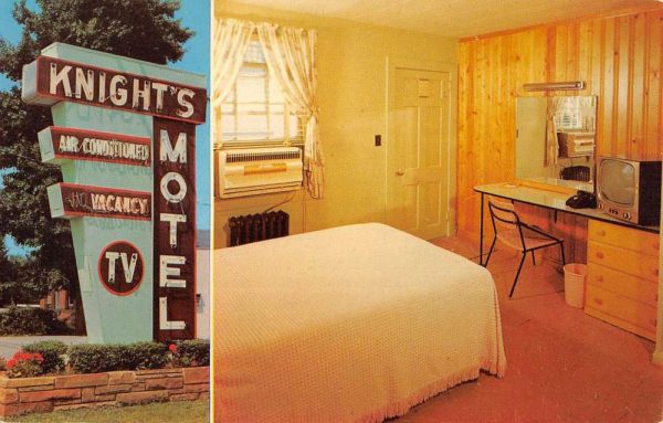 Madison Heights Virginia Knights Motel Multiview Vintage Postcard K100860