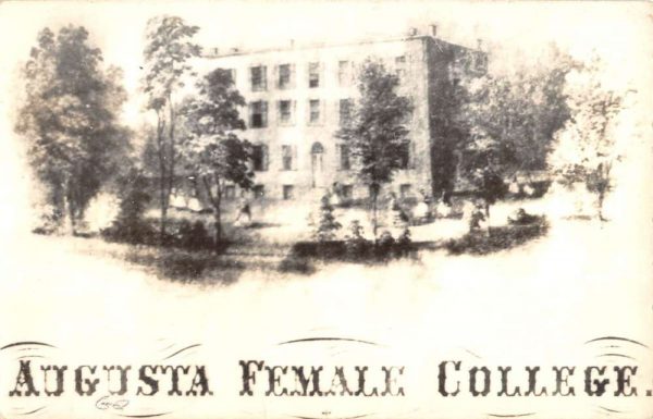 Augusta Maine Female College Real Photo Antique Postcard K101053