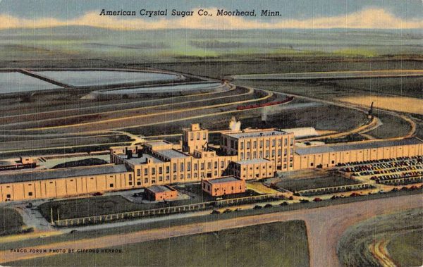 Moorhead Minnesota American Crystal Sugar Co Antique Postcard K101169