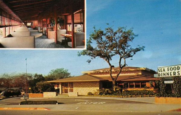 Pasadena California Seafood Tavern Multiview Vintage Postcard K101230