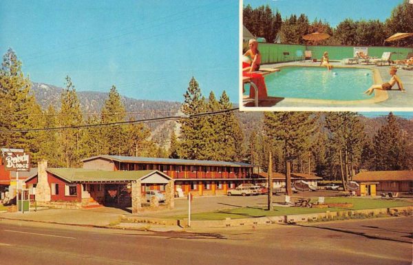 Lake Tahoe California Beverly Lodge Multiview Vintage Postcard K101454